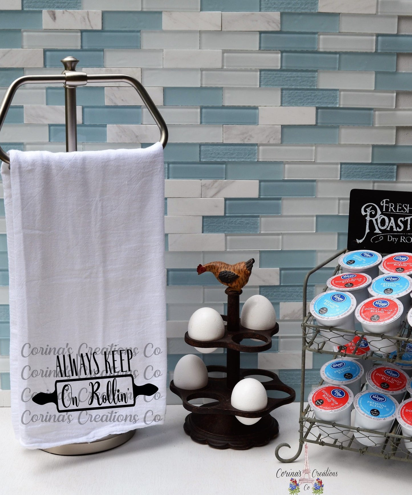 Always keep on rollin' Flour Sack/Tea Towel