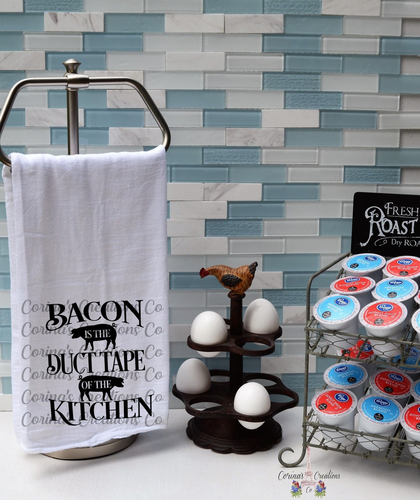 Bacon is the Duct Tape of the Kitchen Flour Sack/Tea Towel