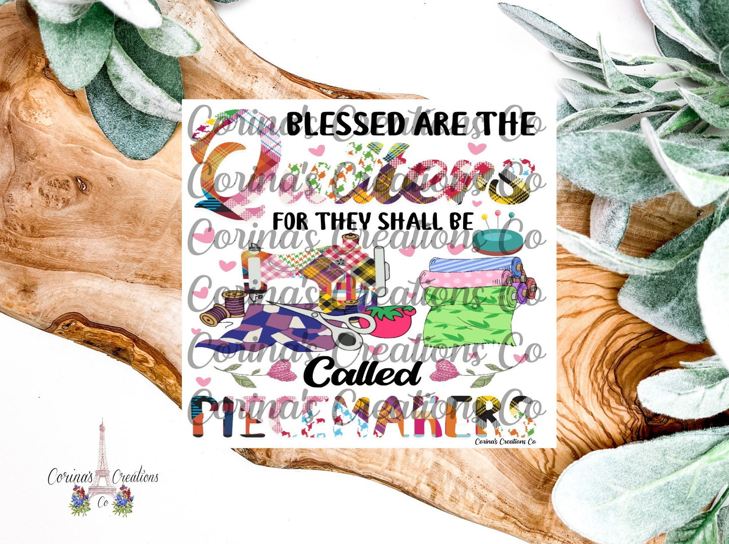 Blessed Are The Quilters For They Shall Be Called Peacemakers 20 oz. Stainless Steel Sublimation Tumbler