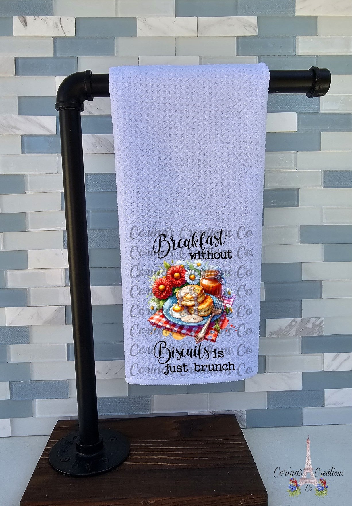 Breakfast Without Biscuits Is Just Brunch Waffle Weave Towel