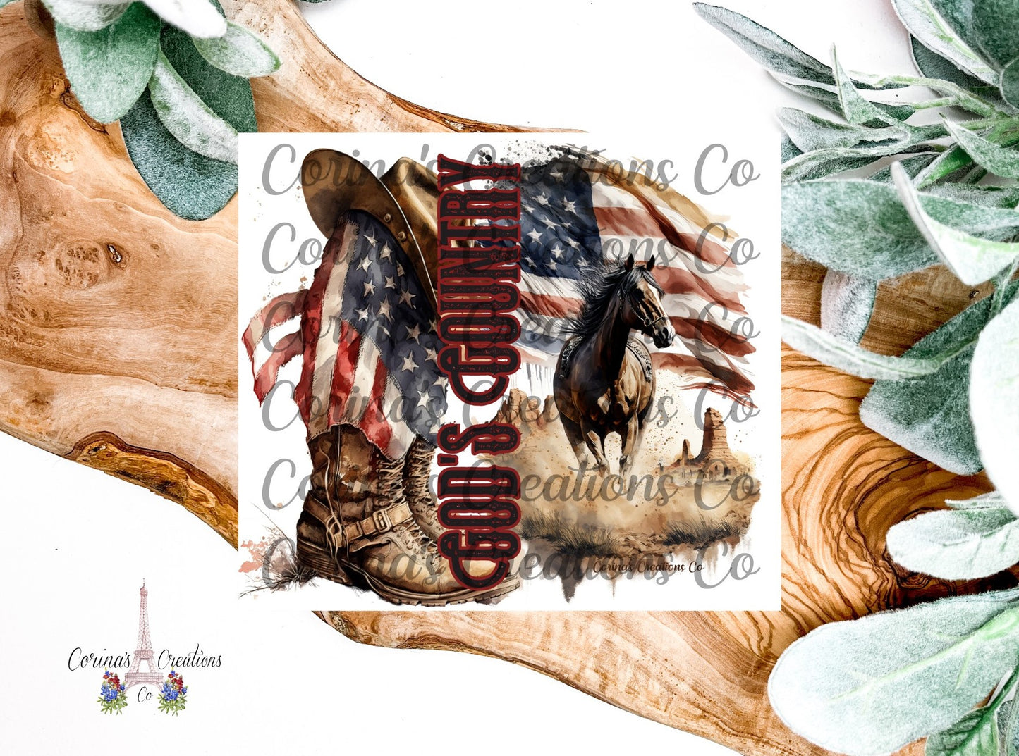 God's Country 20 oz. Stainless Steel Sublimation Tumbler