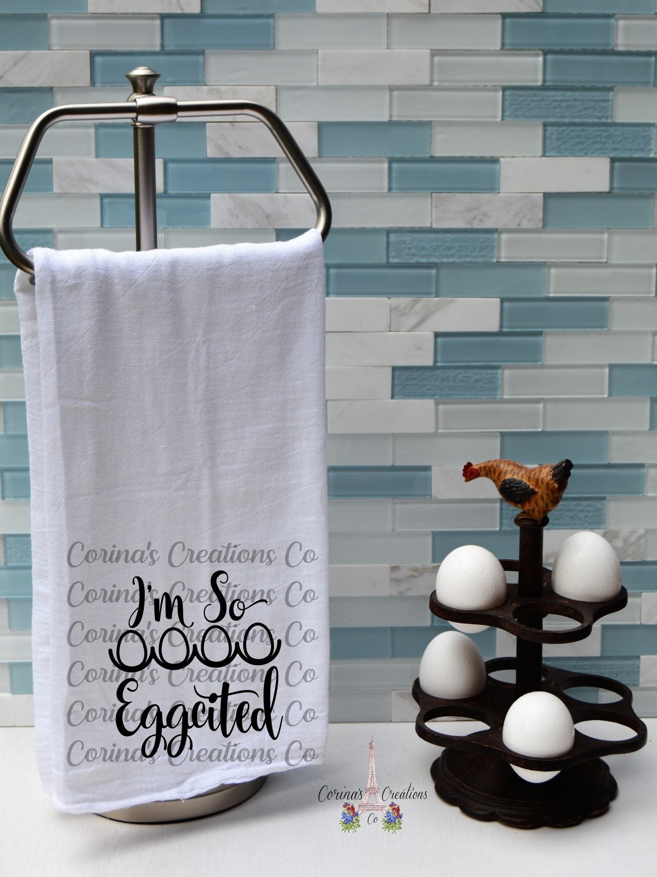 I'm So Eggcited Flour Sack/Tea Towel