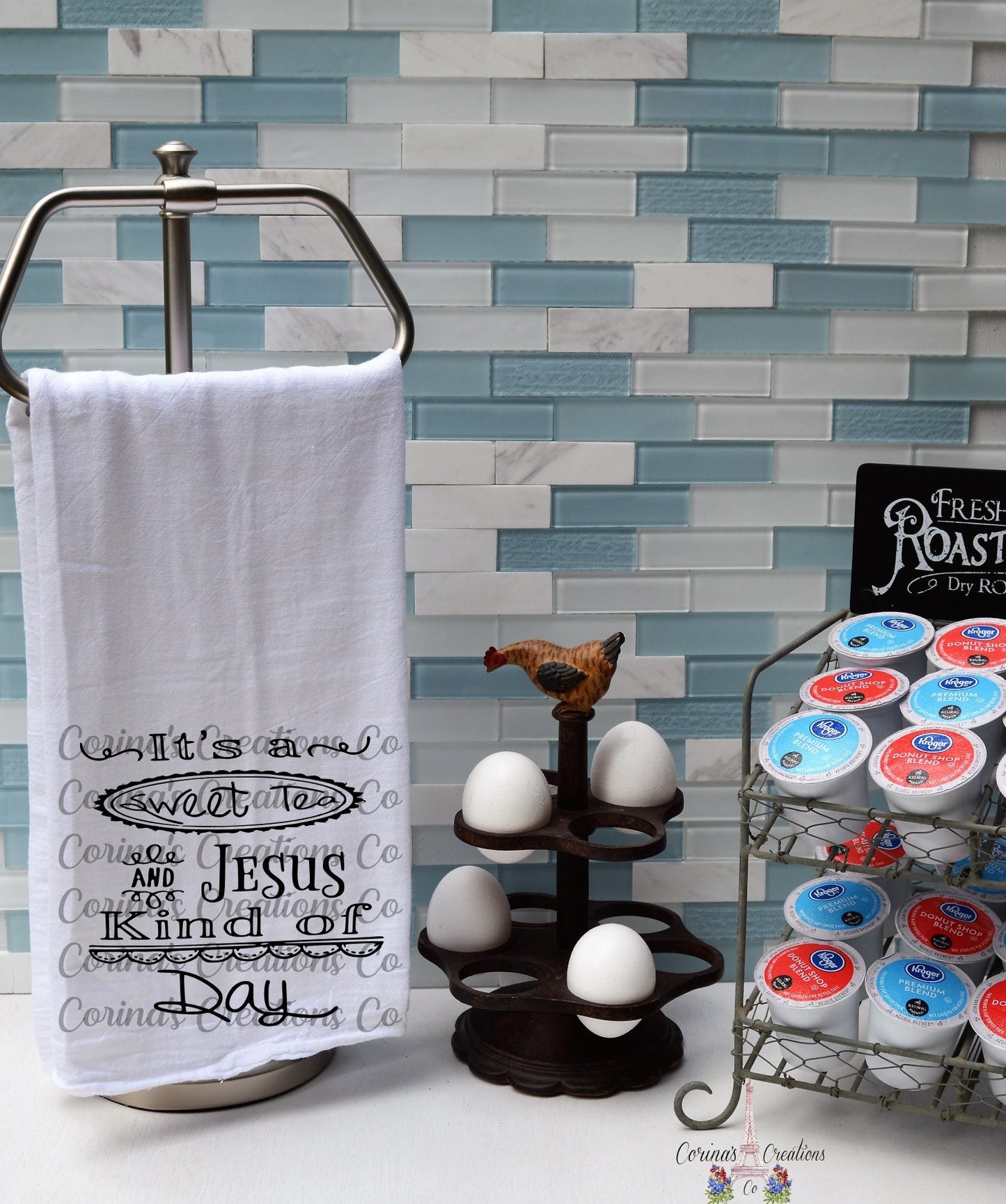 It's A Sweet Tea And Jesus Kind Of Day Flour Sack/Tea Towel