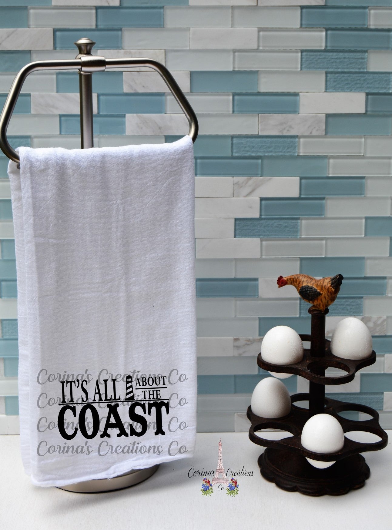 It's All About The Coast Flour Sack/Tea Towel