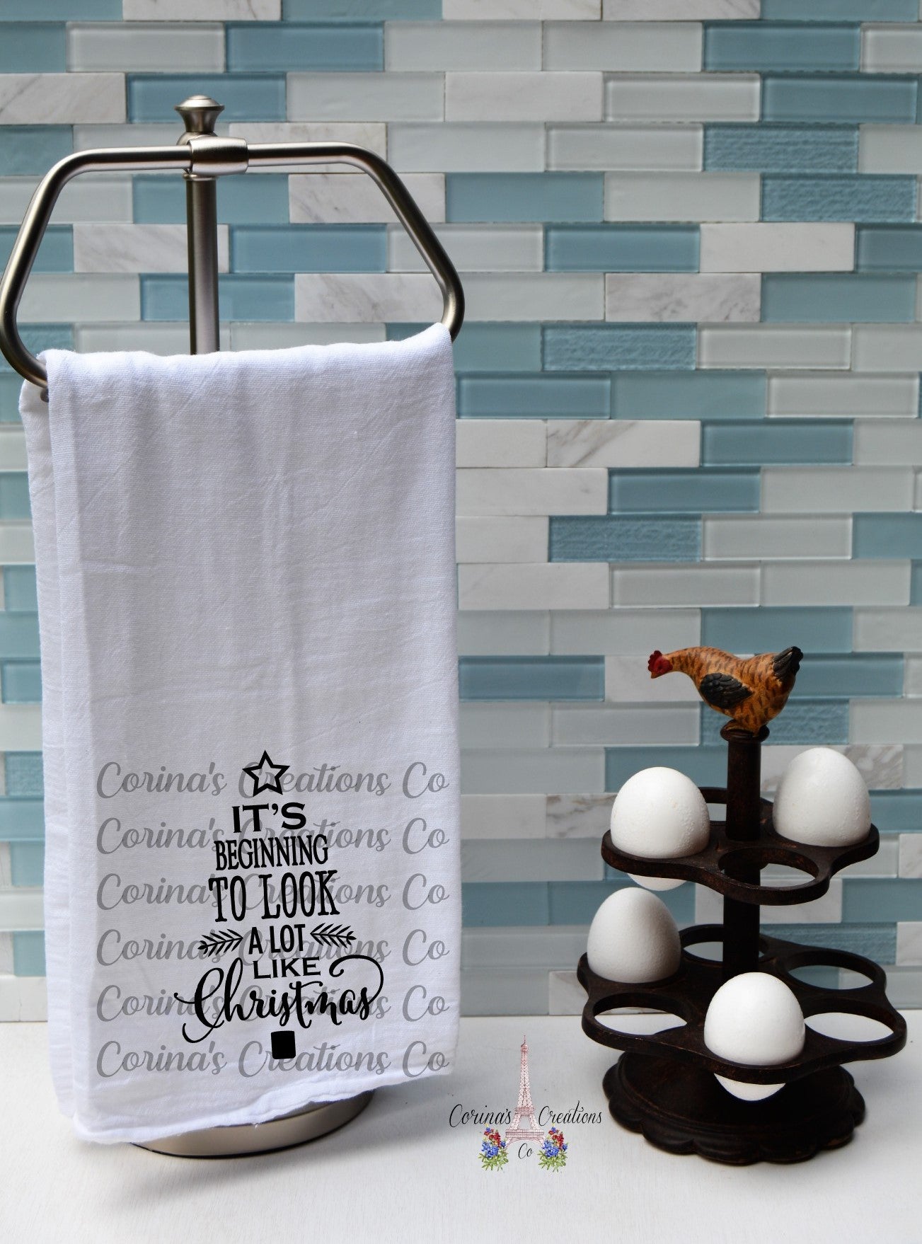 It's Beginning To Look Alot Like Christmas Flour Sack/Tea Towel
