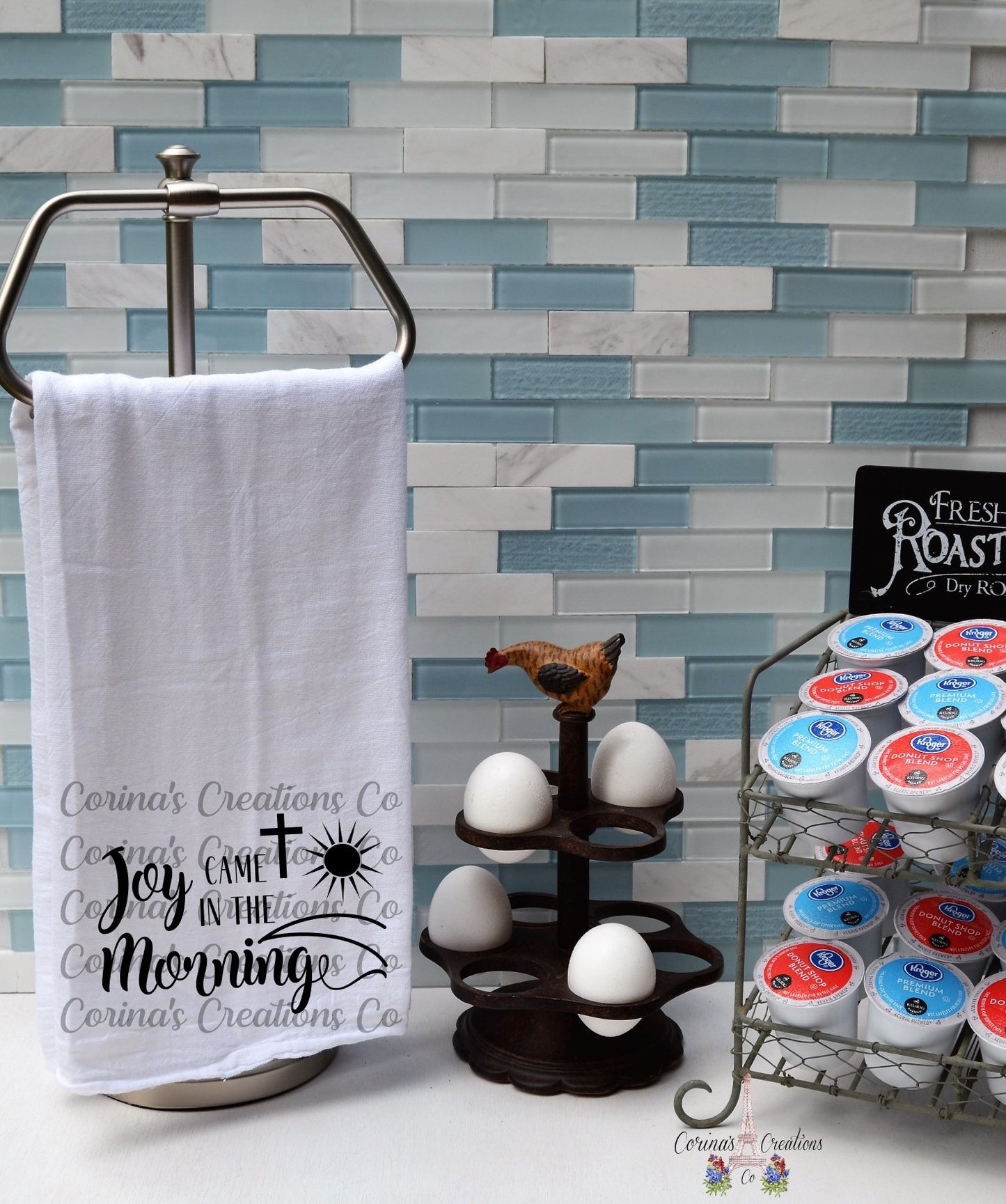 Joy Came In The Morning Flour Sack/Tea Towel