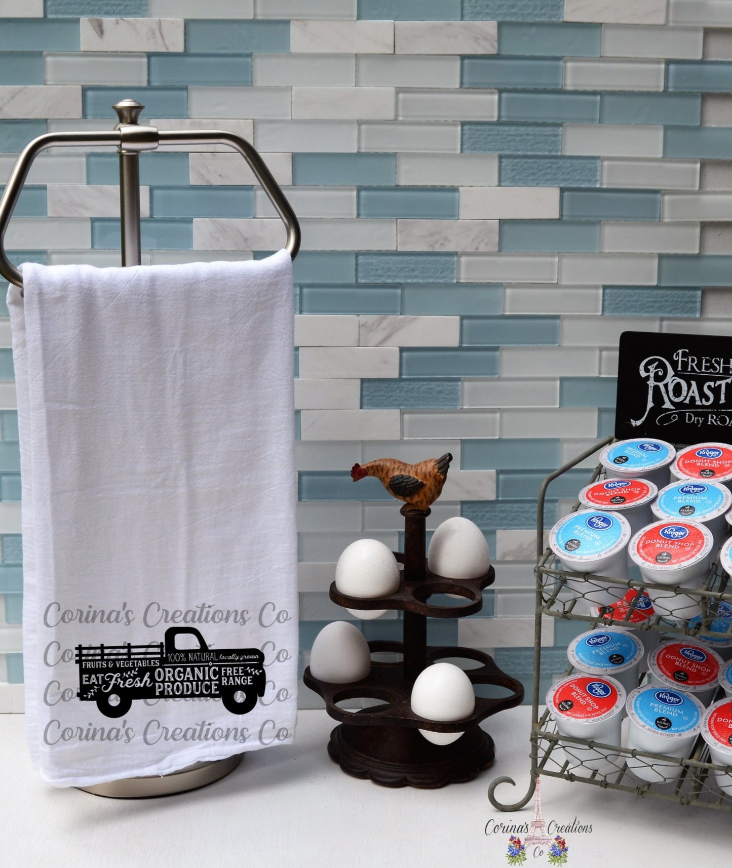 Produce Truck Flour Sack/Tea Towel
