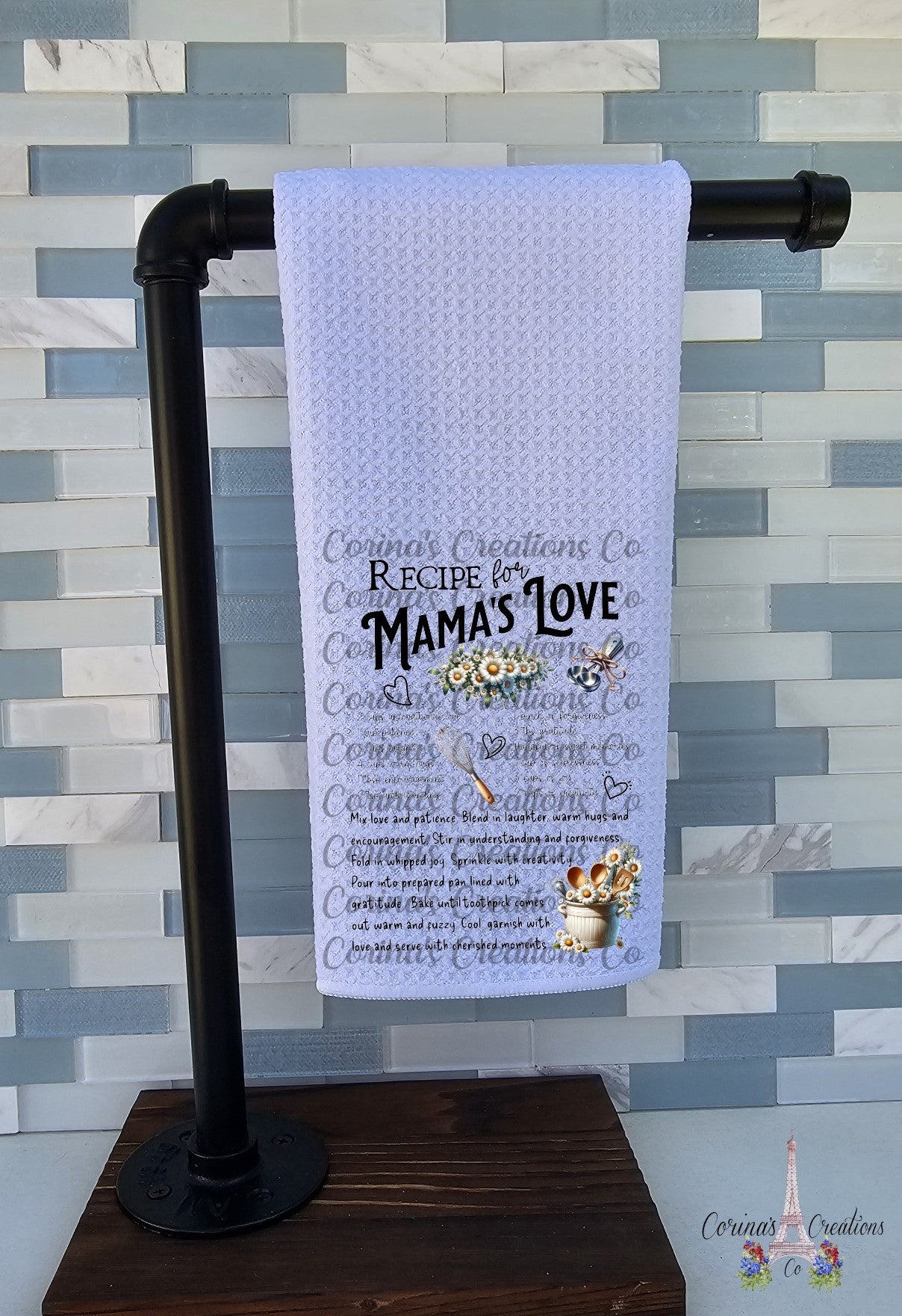 Recipe for Mamas Love Waffle Weave Towel