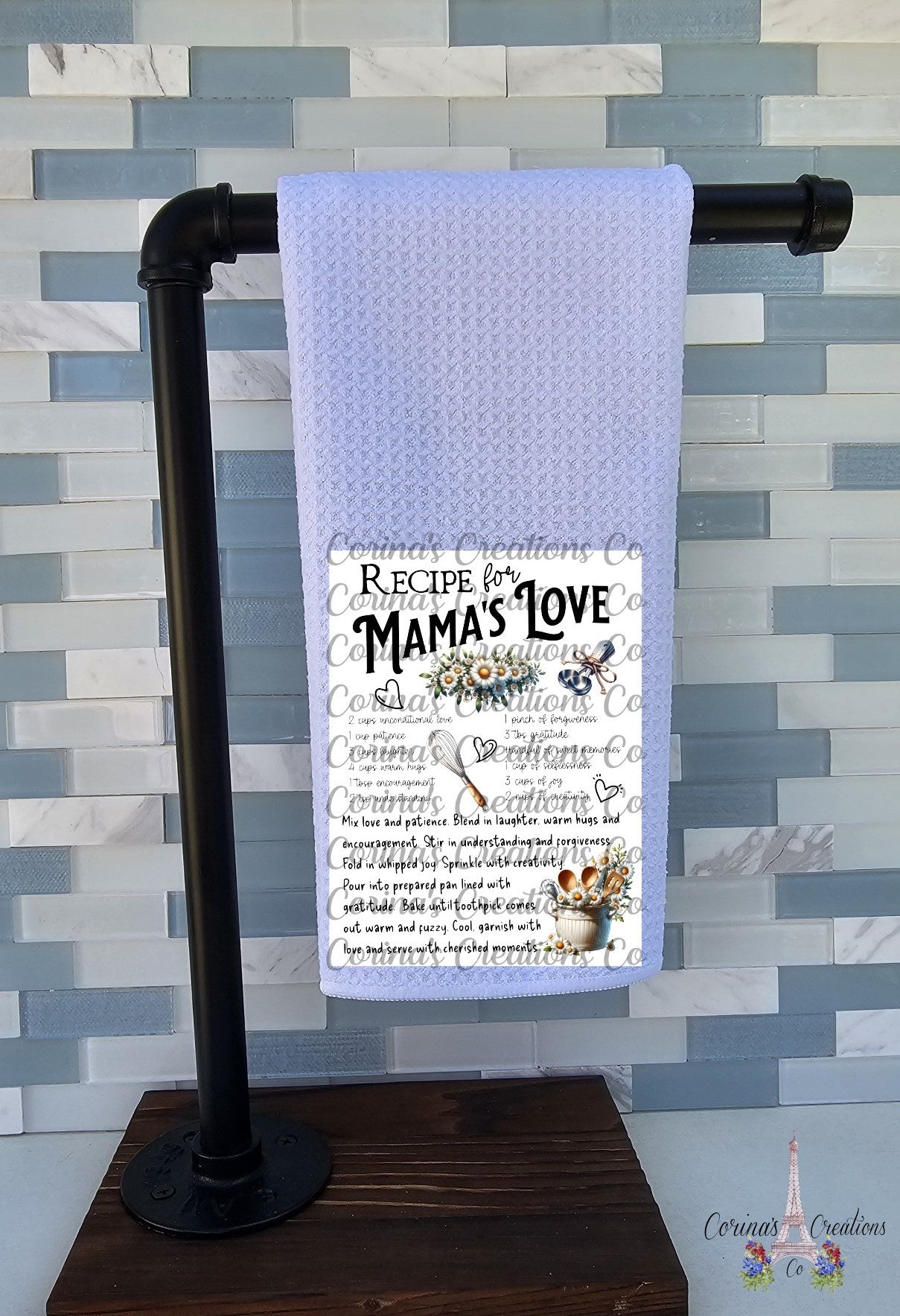 Recipe for Mamas Love Waffle Weave Towel