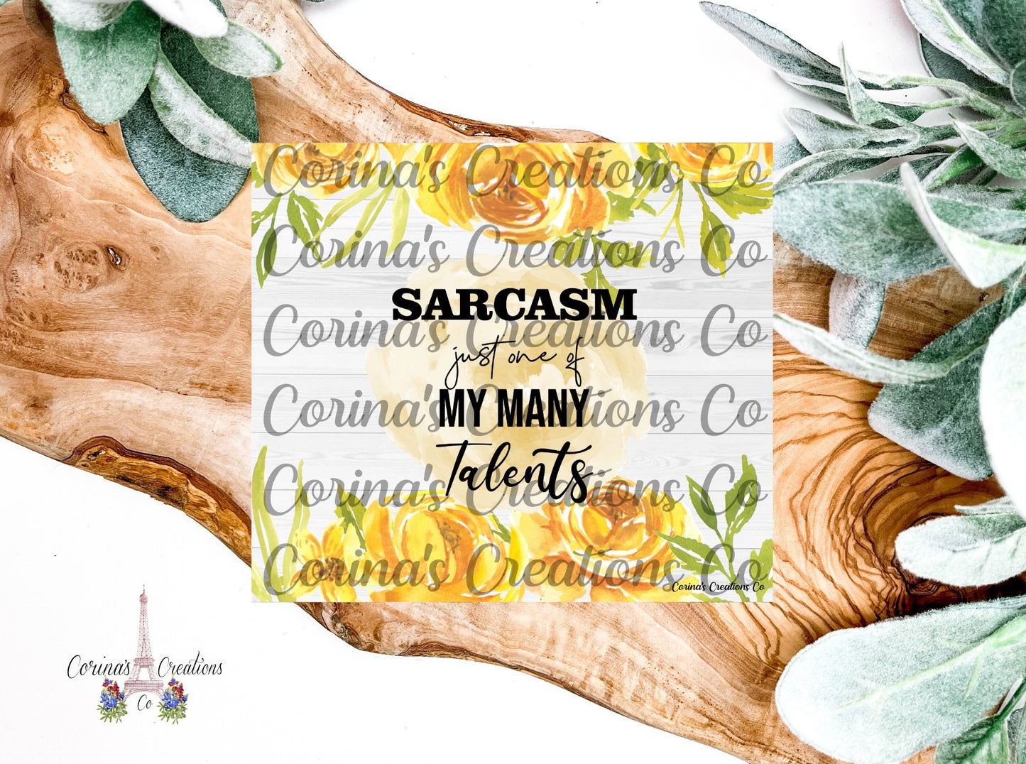Sarcasm just one of my many talents 20 oz. Stainless Steel Sublimation Tumbler