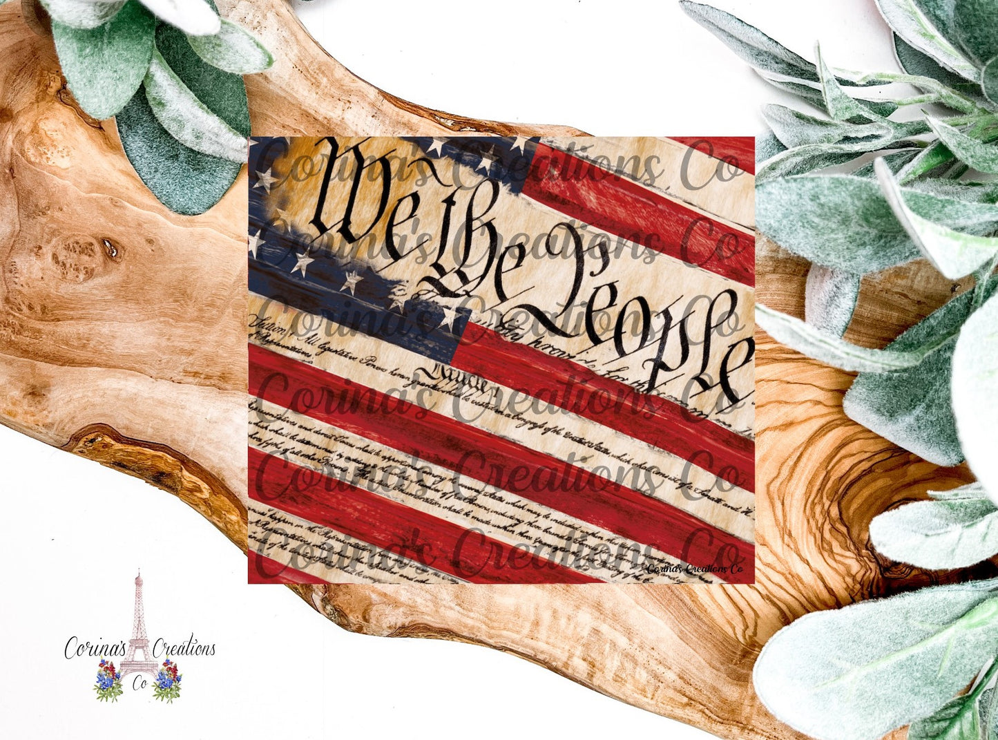We The People Slanted 20 oz. Stainless Steel Sublimation Tumbler