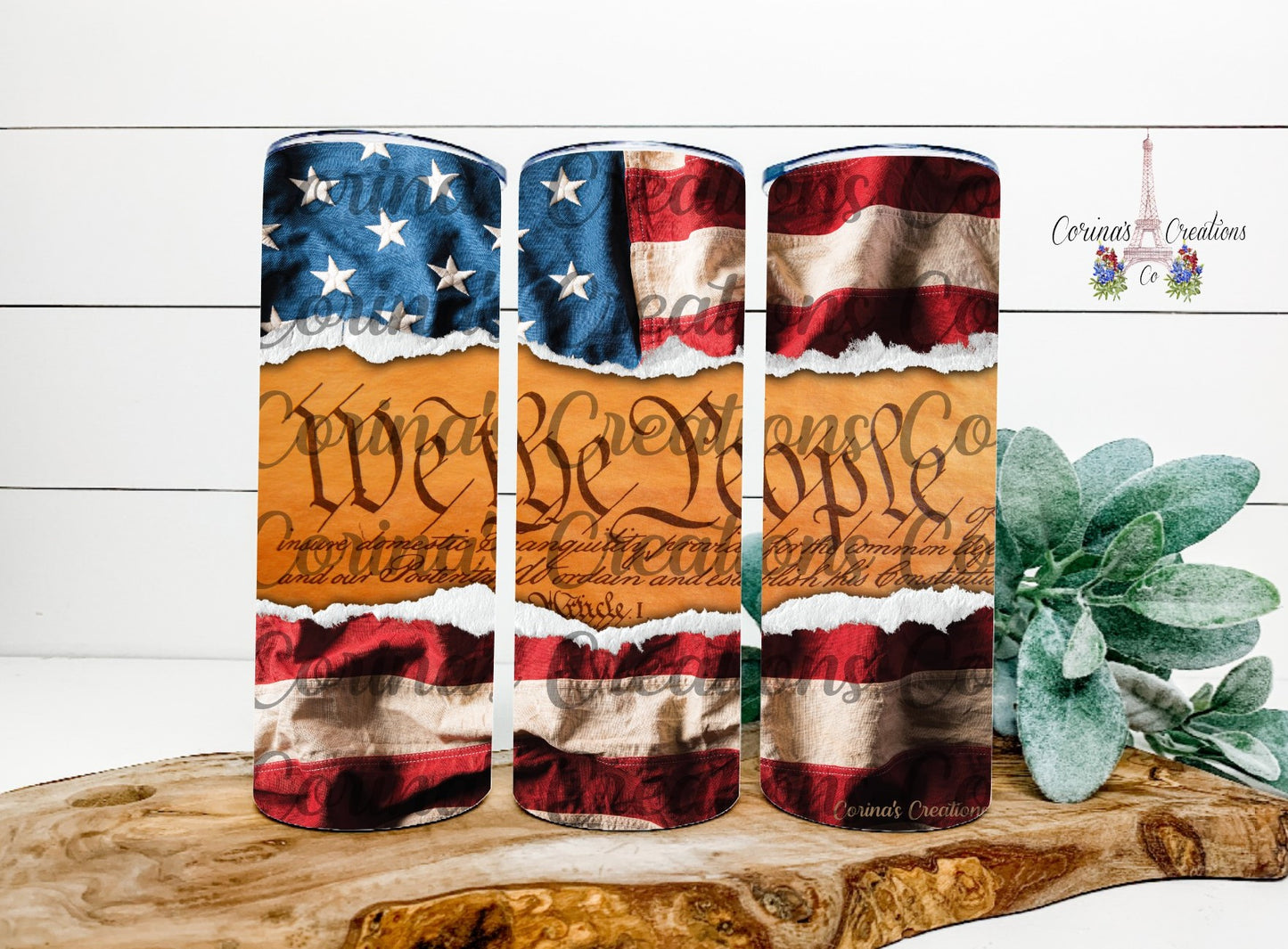 We The People 20 oz. Stainless Steel Sublimation Tumbler