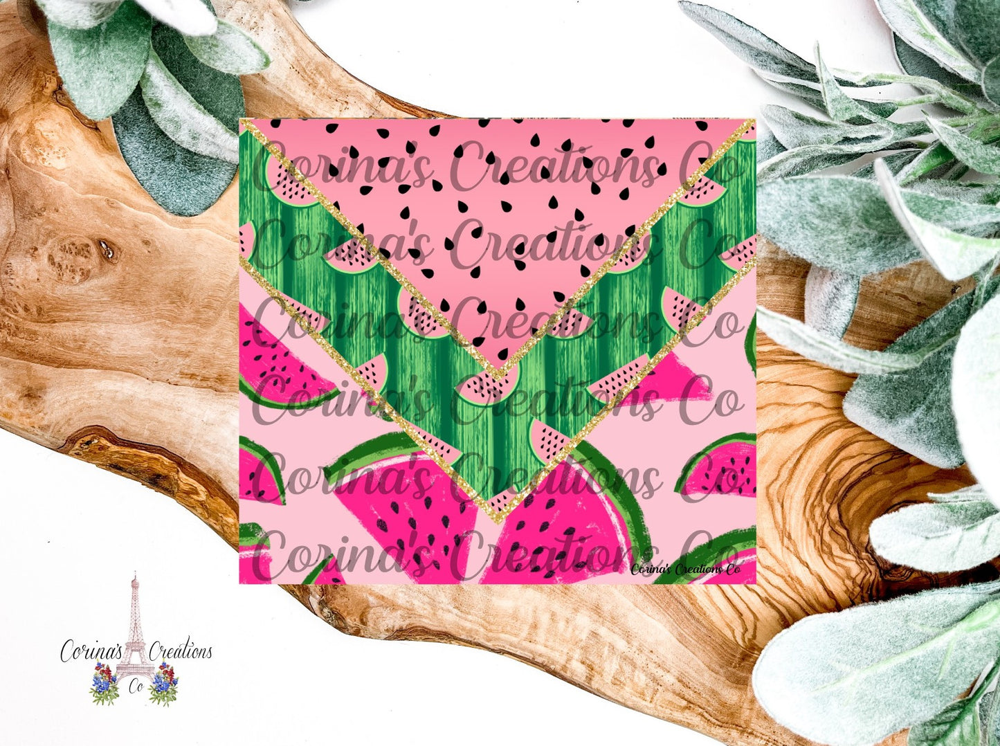 Watermelon 20 oz. Stainless Steel Sublimation Tumbler