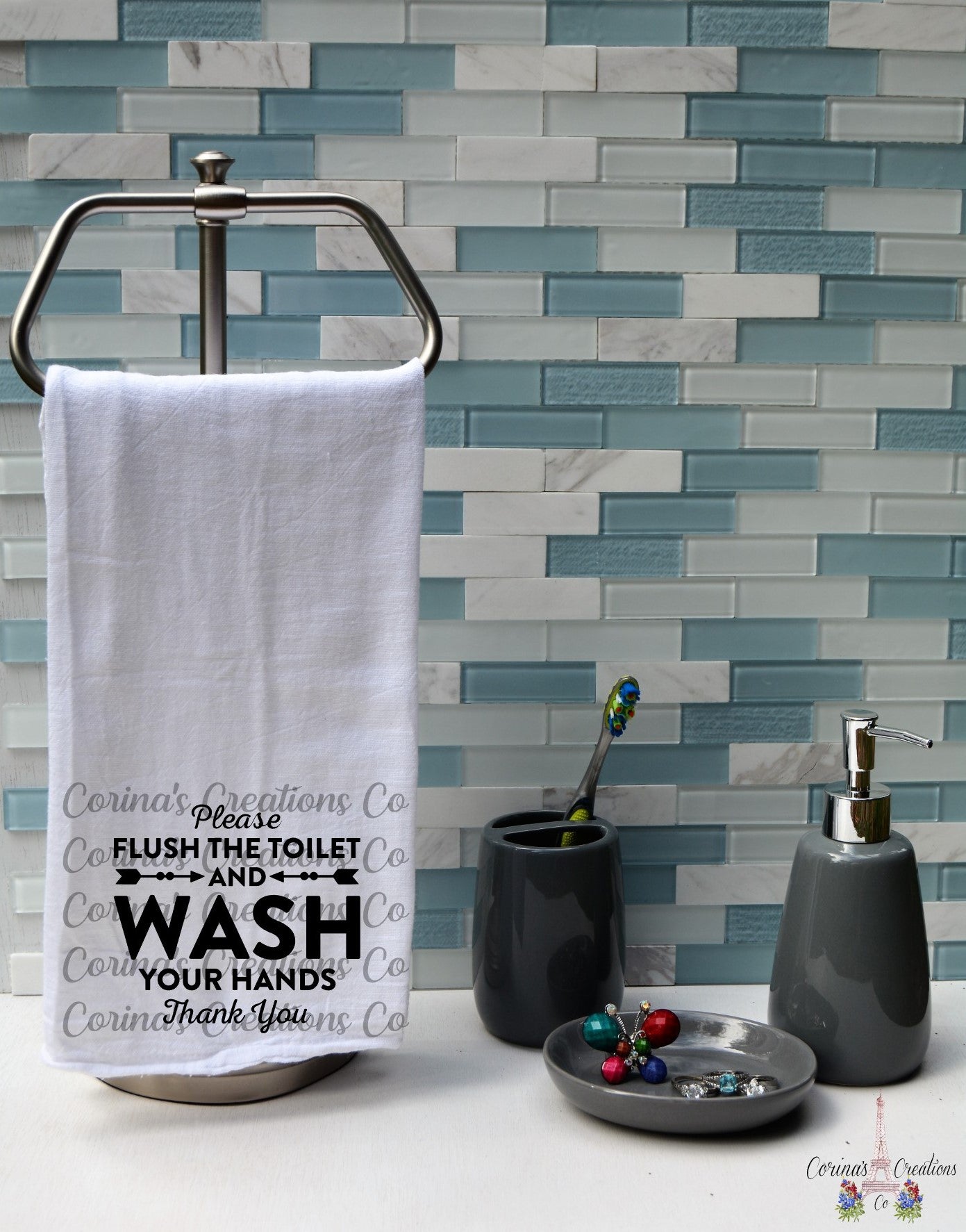 Please Flush The Toilet Flour Sack/Tea Towel