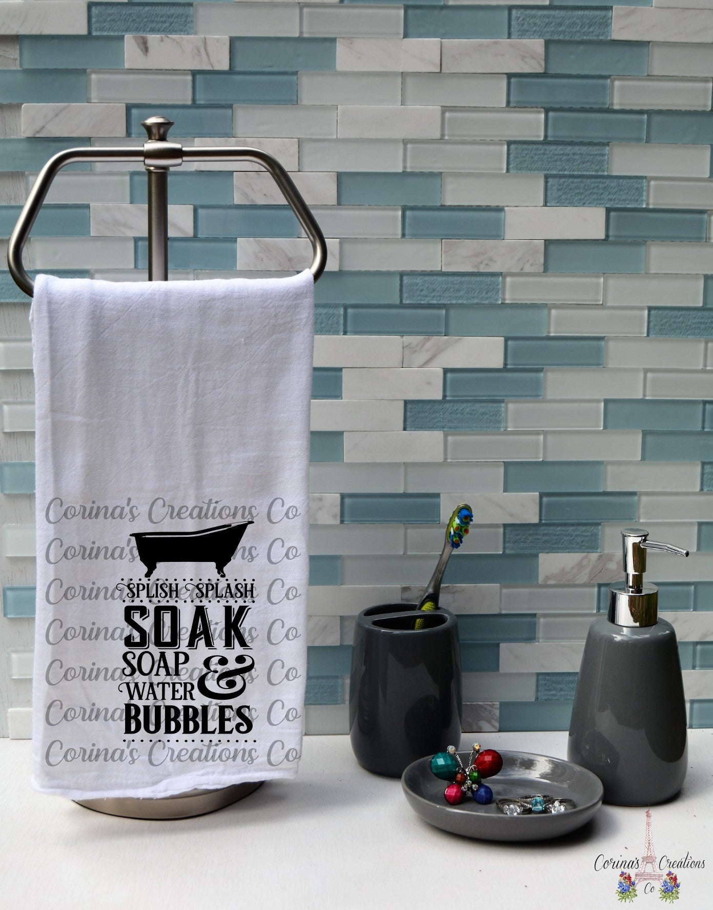 Splish Splash Flour Sack/Tea Towel