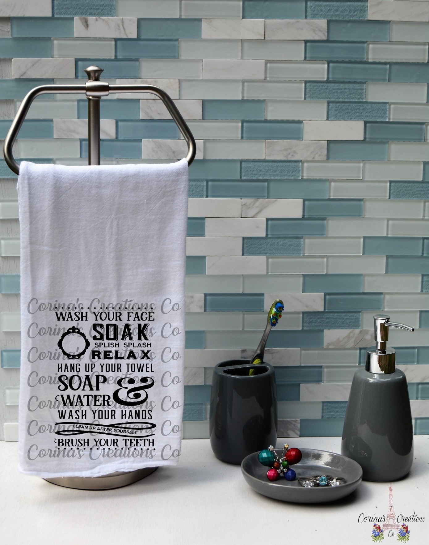 Wash Your Face Flour Sack/Tea Towel