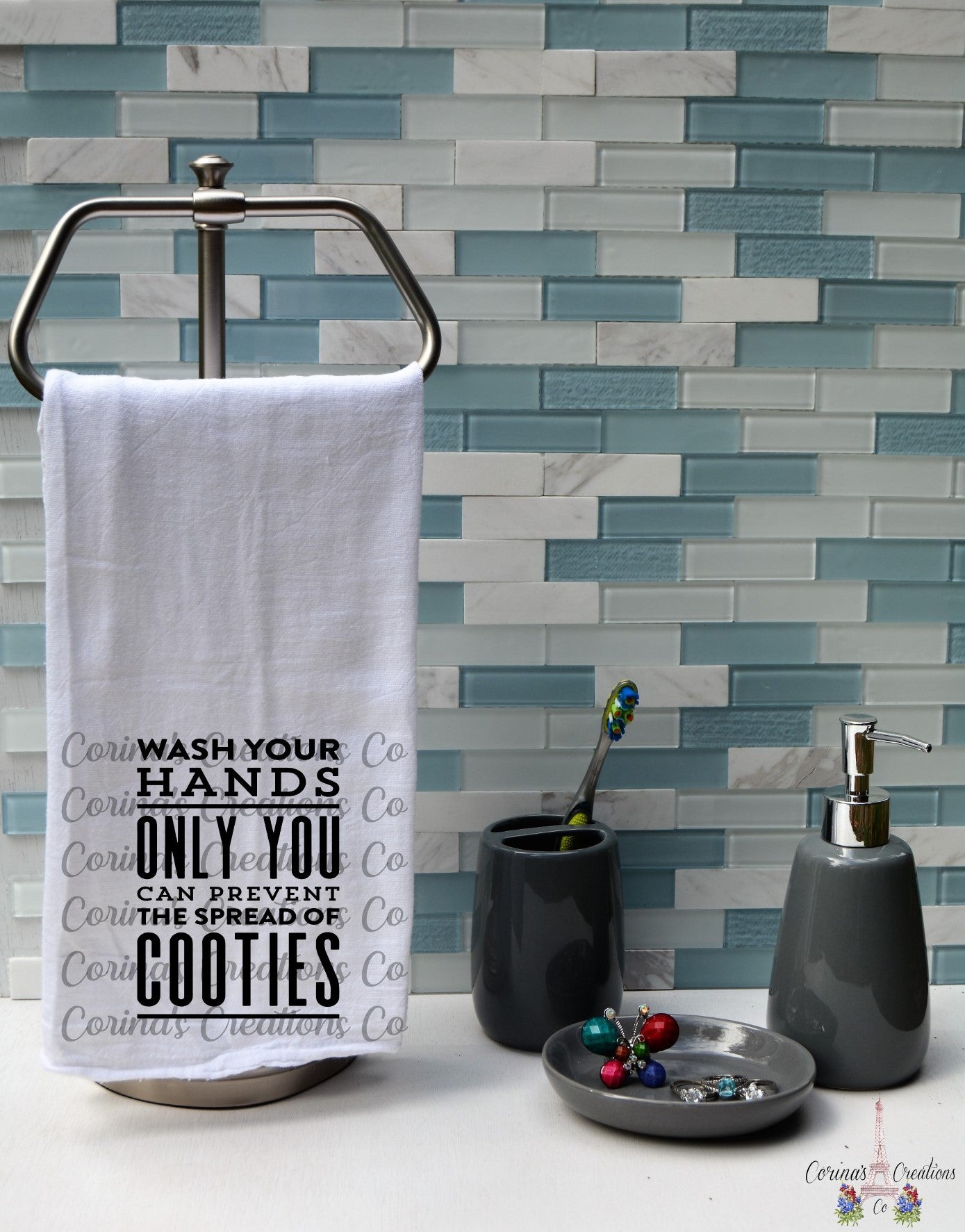 Wash Your Hands Flour Sack/Tea Towel