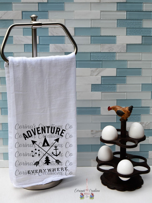 Adventure Everywhere Flour Sack/Tea Towel