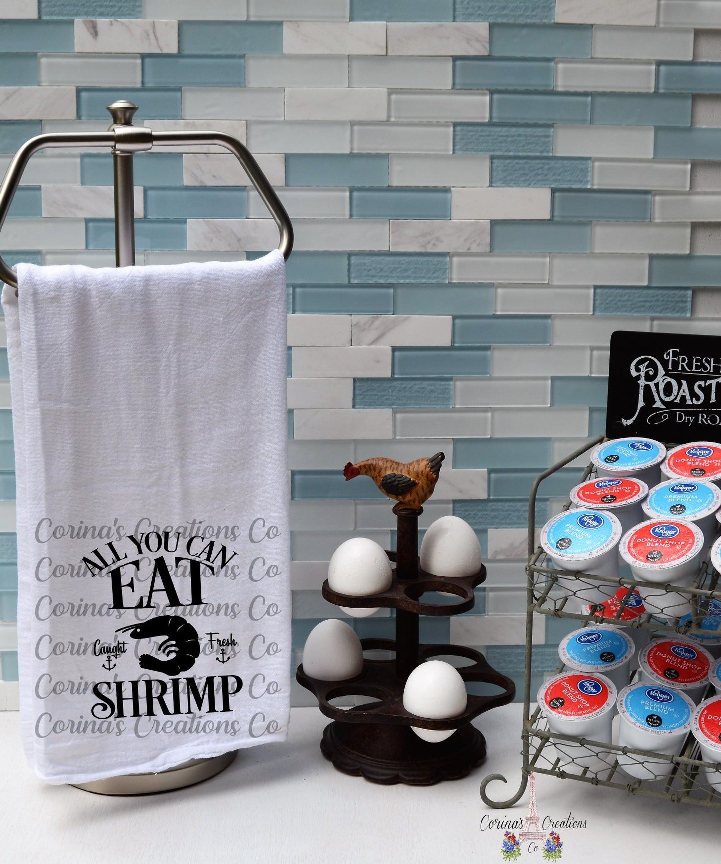 All you can eat Shrimp Flour Sack/Tea Towel