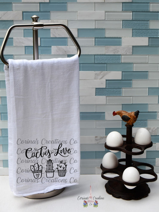 Cactus Love Flour Sack/Tea Towel