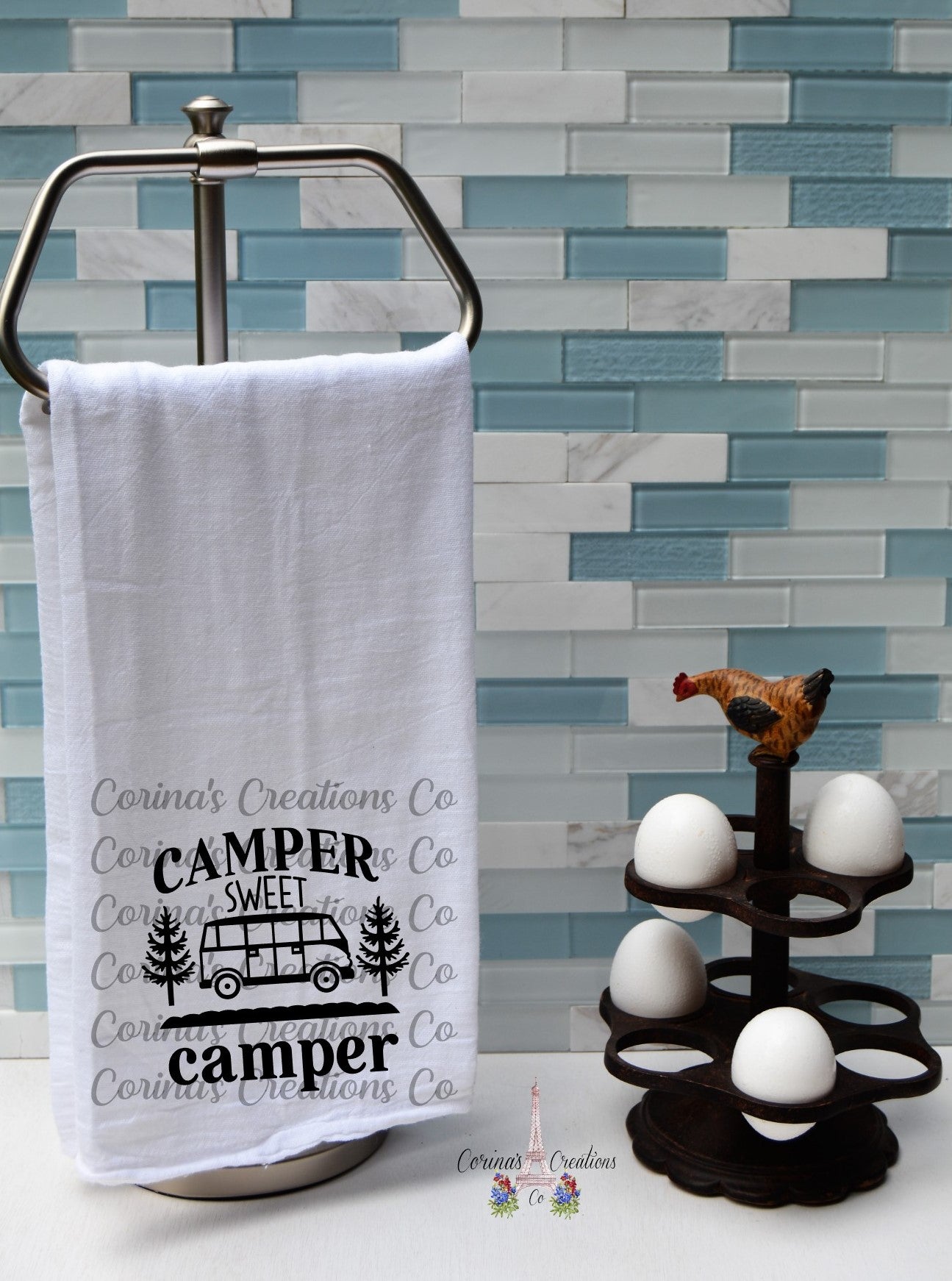 Camper Sweet Camper Flour Sack/Tea Towel