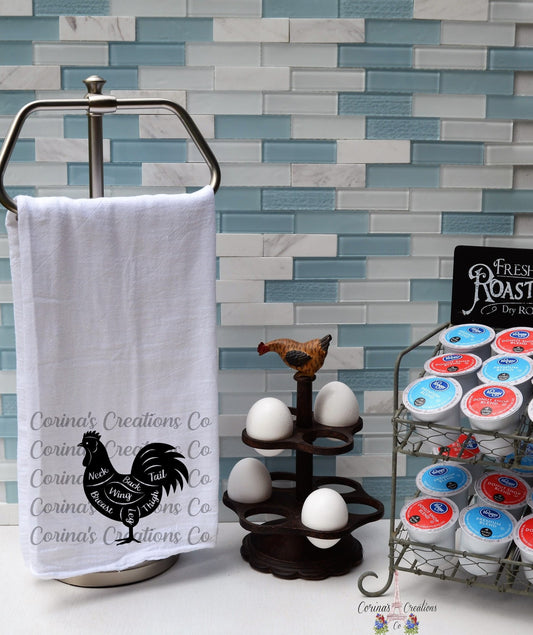 Chicken Defined Flour Sack/Tea Towel