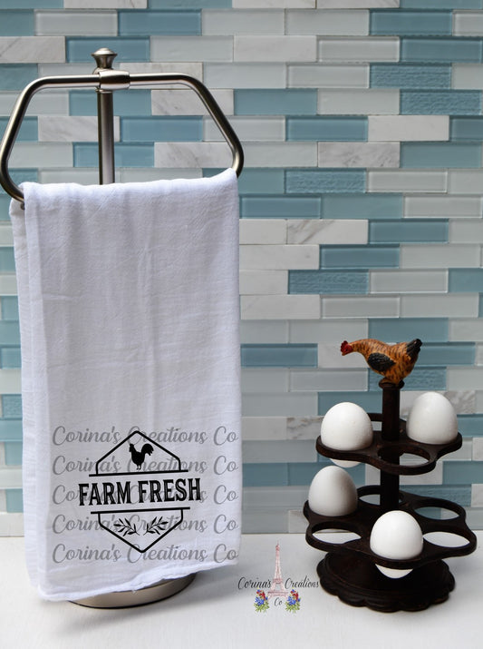 Farm Fresh Flour Sack/Tea Towel