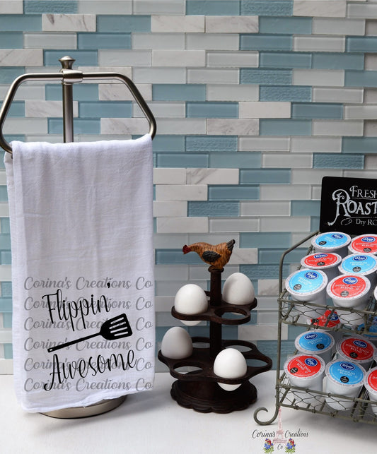 Flippin' Awesome Flour Sack/Tea Towel