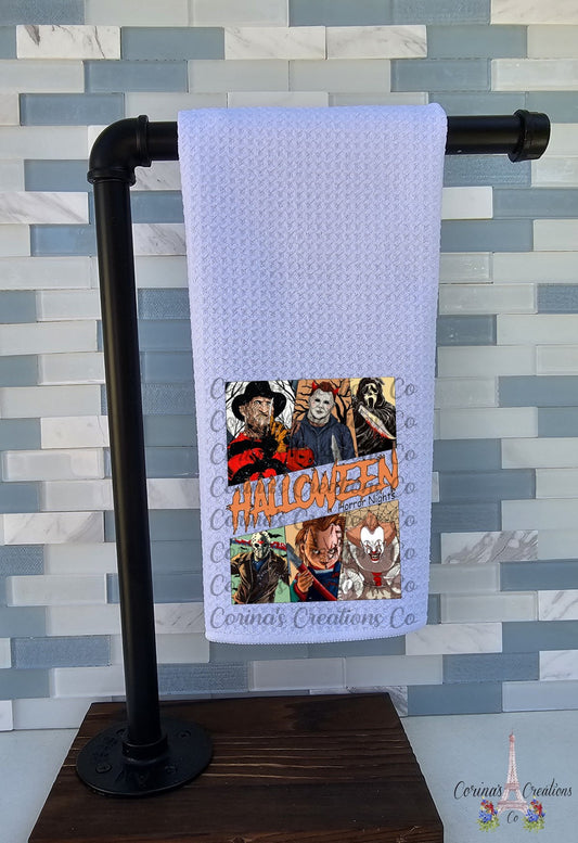 Halloween Horror Nights Waffle Weave Towel