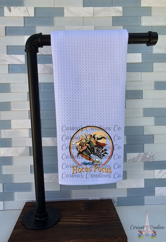 Hocus Pocus Retro Vacuum Waffle Weave Towel