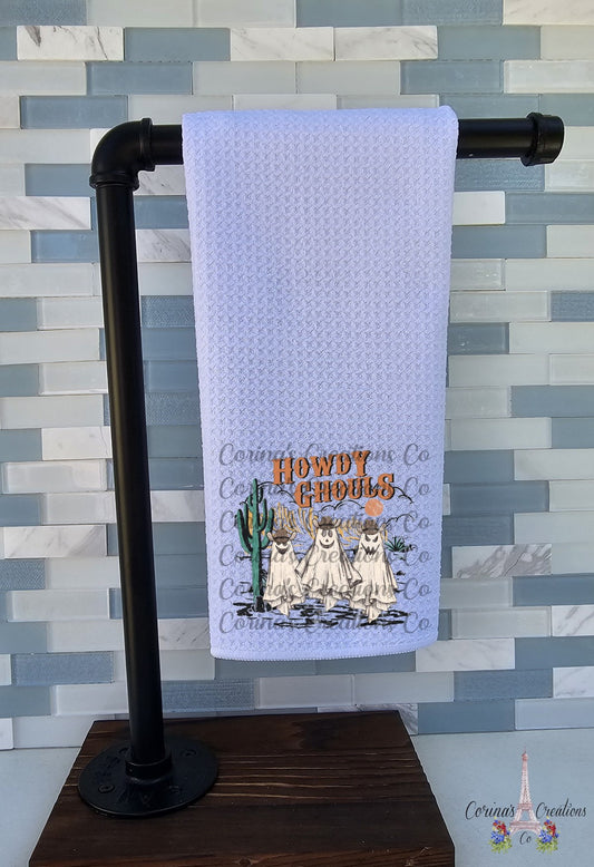 Howdy Ghouls Waffle Weave Towel