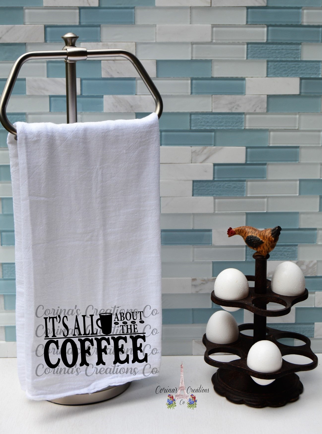 It's All About The Coffee Flour Sack/Tea Towel