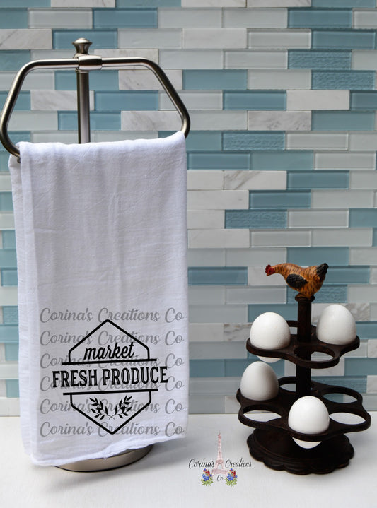 Market Fresh Produce Flour Sack/Tea Towel