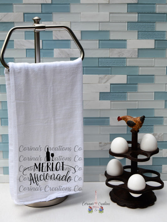 Merlo Aficionado Flour Sack/Tea Towel