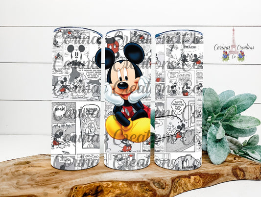 Mouse Comic 20 oz. Stainless Steel Sublimation Tumbler