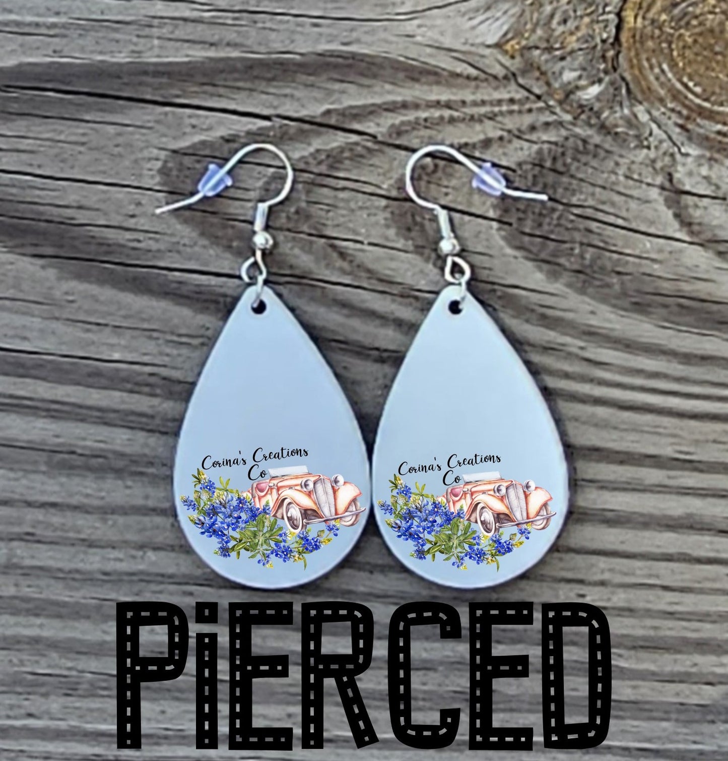 Sunset Beach Sublimated Teardrop Earrings