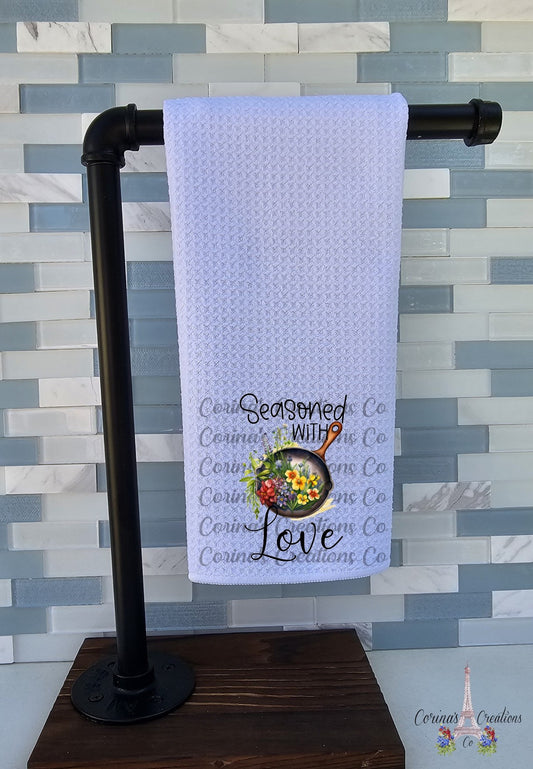 Seasoned With Love Waffle Weave Towel