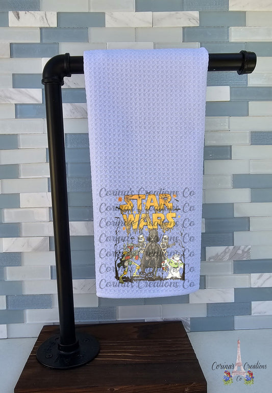 Star Wars Halloween Waffle Weave Towel