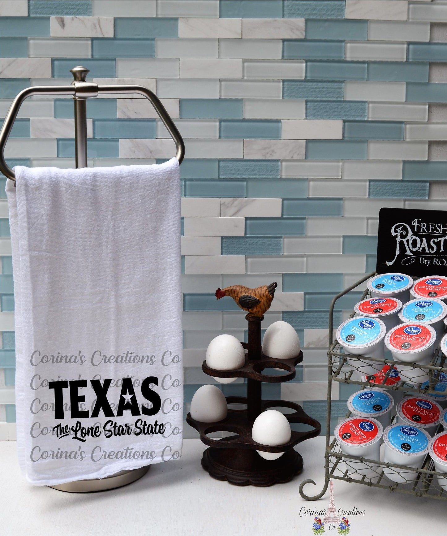 Texas The Lone Star State Flour Sack/Tea Towel