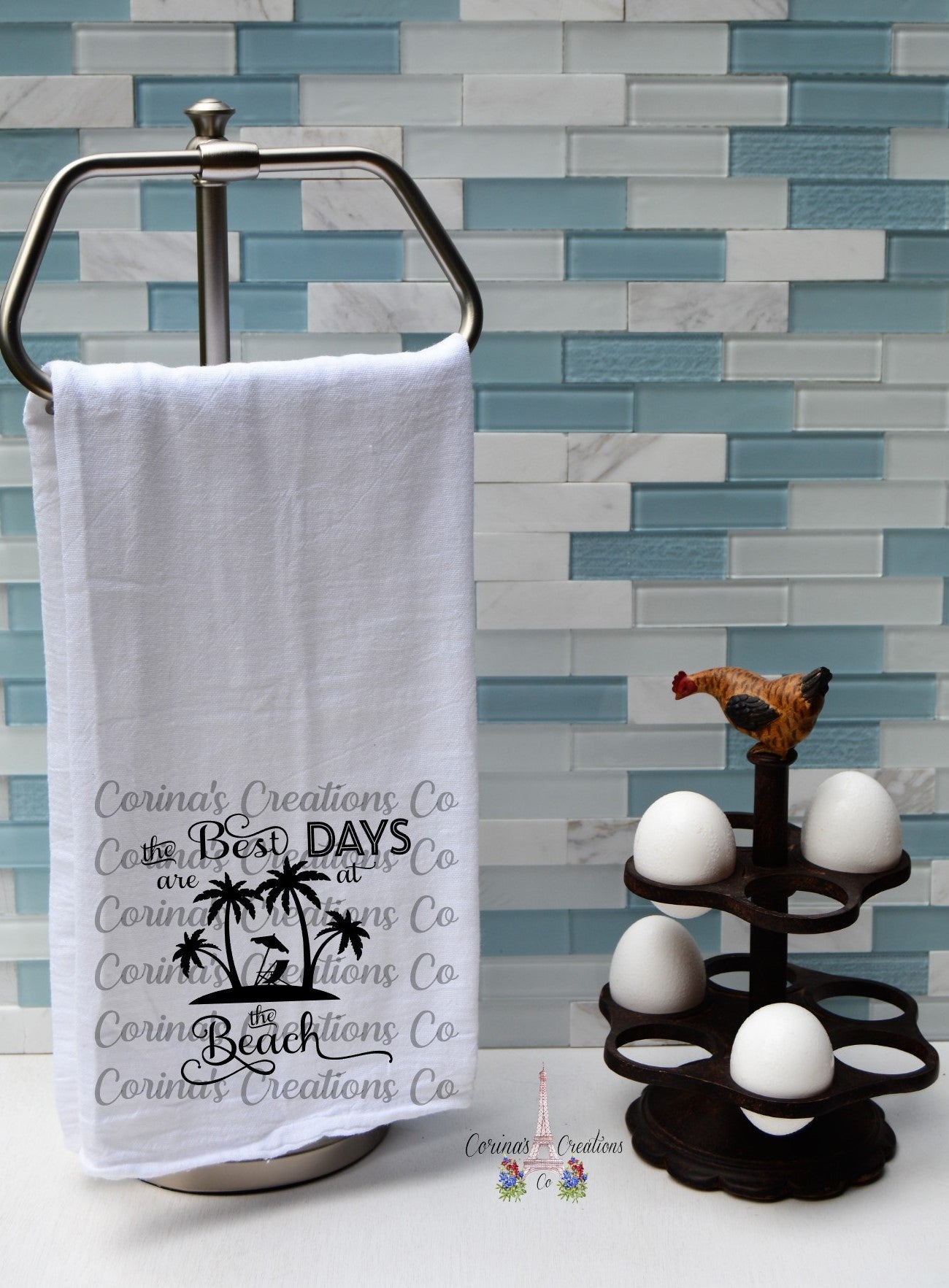 The Best Days Are At The Beach Flour Sack/Tea Towel